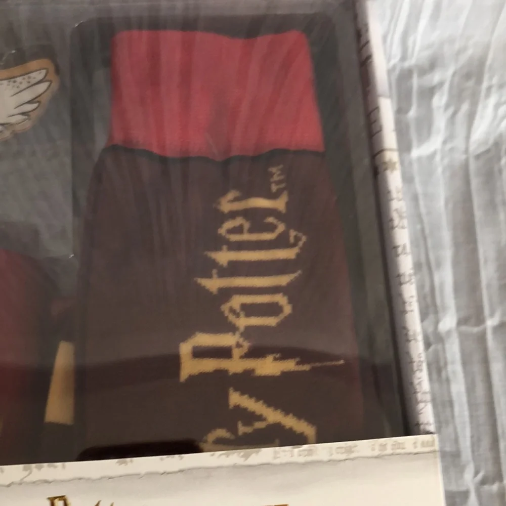 HARRY POTTER Hogwarts gift set ceramic mug pair socks acrylic door hanger NWT